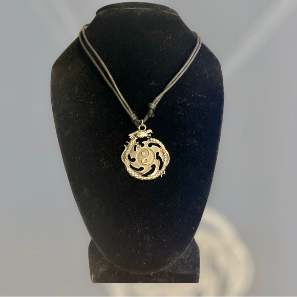 Jewelry - New! Yin Yang Leather Necklace